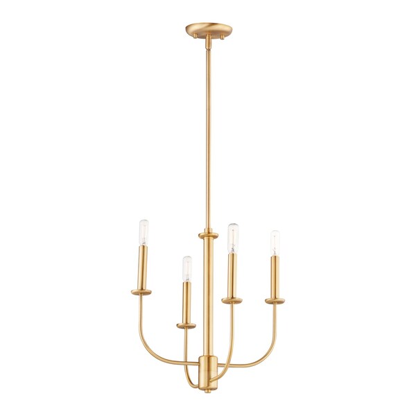Maxim Wesley 4-Light Chandelier 10324SBR - main
